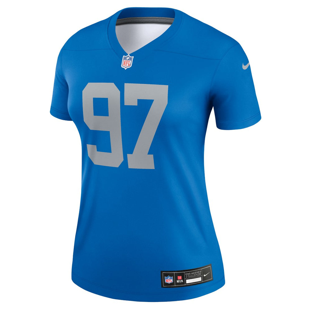 Aidan Hutchinson Detroit Lions Women's Alternate Legend Player Performance Top - Blue | Nike sale