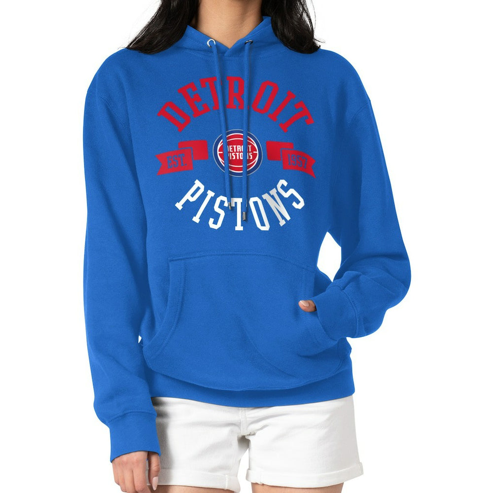 Detroit Pistons G-III 4Her by Carl Banks Women's City Pullover Hoodie sale - Blue on sale