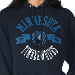 Minnesota Timberwolves G-III 4Her by Carl Banks Women's City Pullover Hoodie - Navy cheap