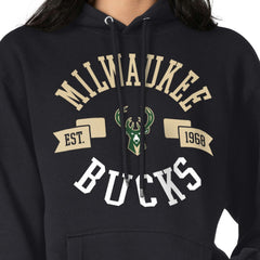 Milwaukee Bucks G-III 4Her by Carl Banks Women's City Pullover Hoodie - Black on sale