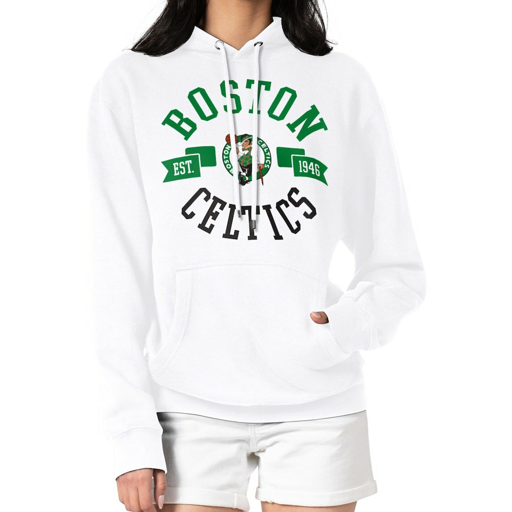 Boston Celtics G-III 4Her by Carl Banks Women's City Pullover Hoodie - White shop
