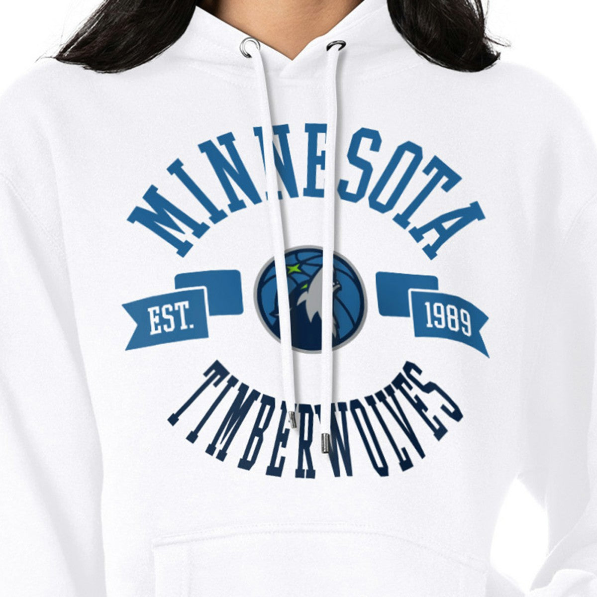 Minnesota Timberwolves G-III 4Her by Carl Banks Women's City Pullover Hoodie - White on sale