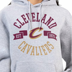 Cleveland Cavaliers G-III 4Her by Carl Banks Women's City Pullover Hoodie sale - Heather Gray on sale
