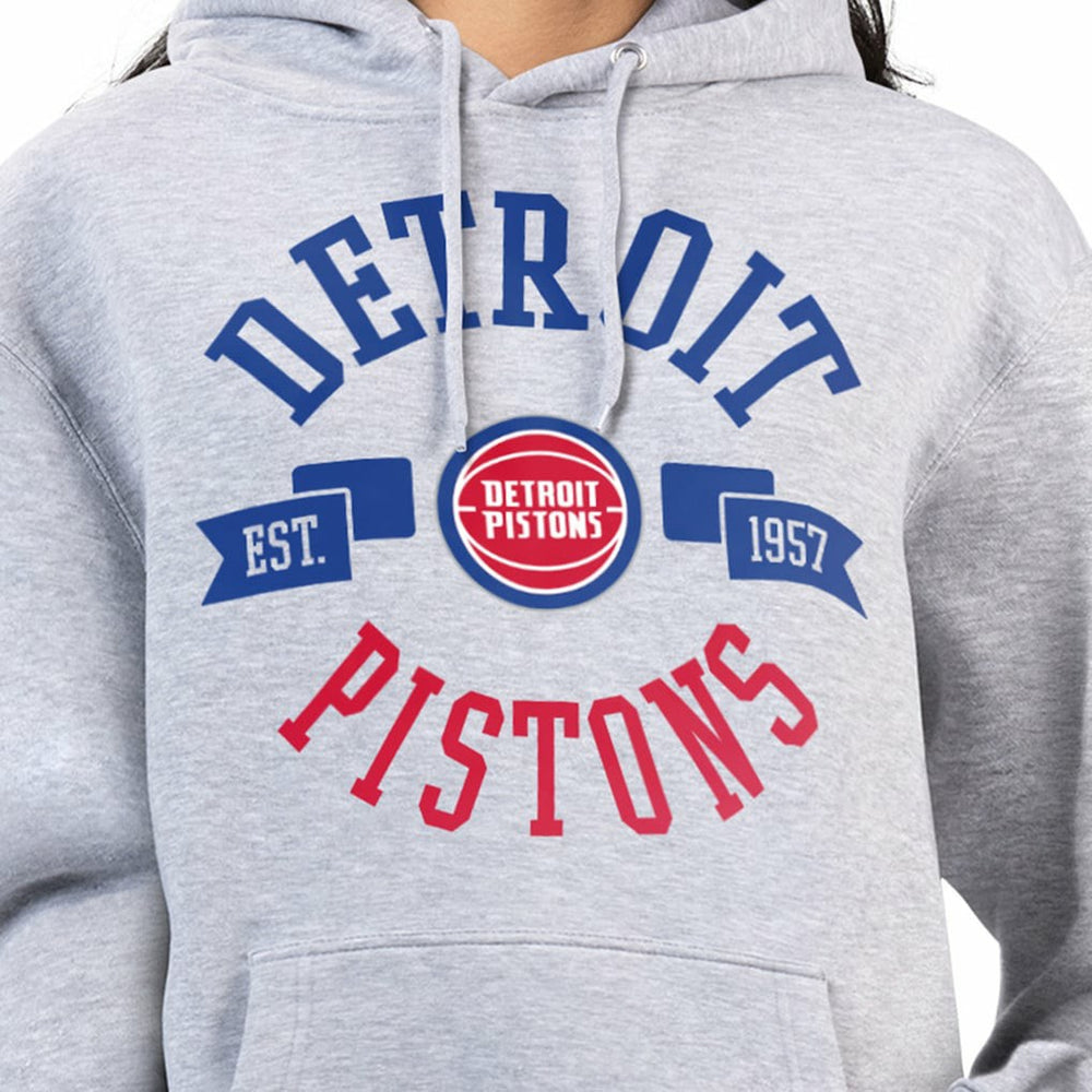 Detroit Pistons G-III 4Her by Carl Banks Women's City Pullover Hoodie sale - Heather Gray sale