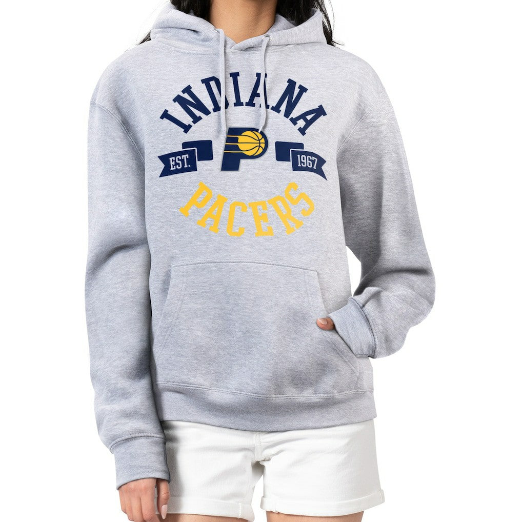 Indiana Pacers G-III 4Her by Carl Banks Women's City Pullover Hoodie - Heather Gray sale