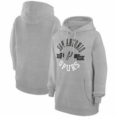 San Antonio Spurs G-III 4Her by Carl Banks Women's City Pullover Hoodie - Heather Gray for sale
