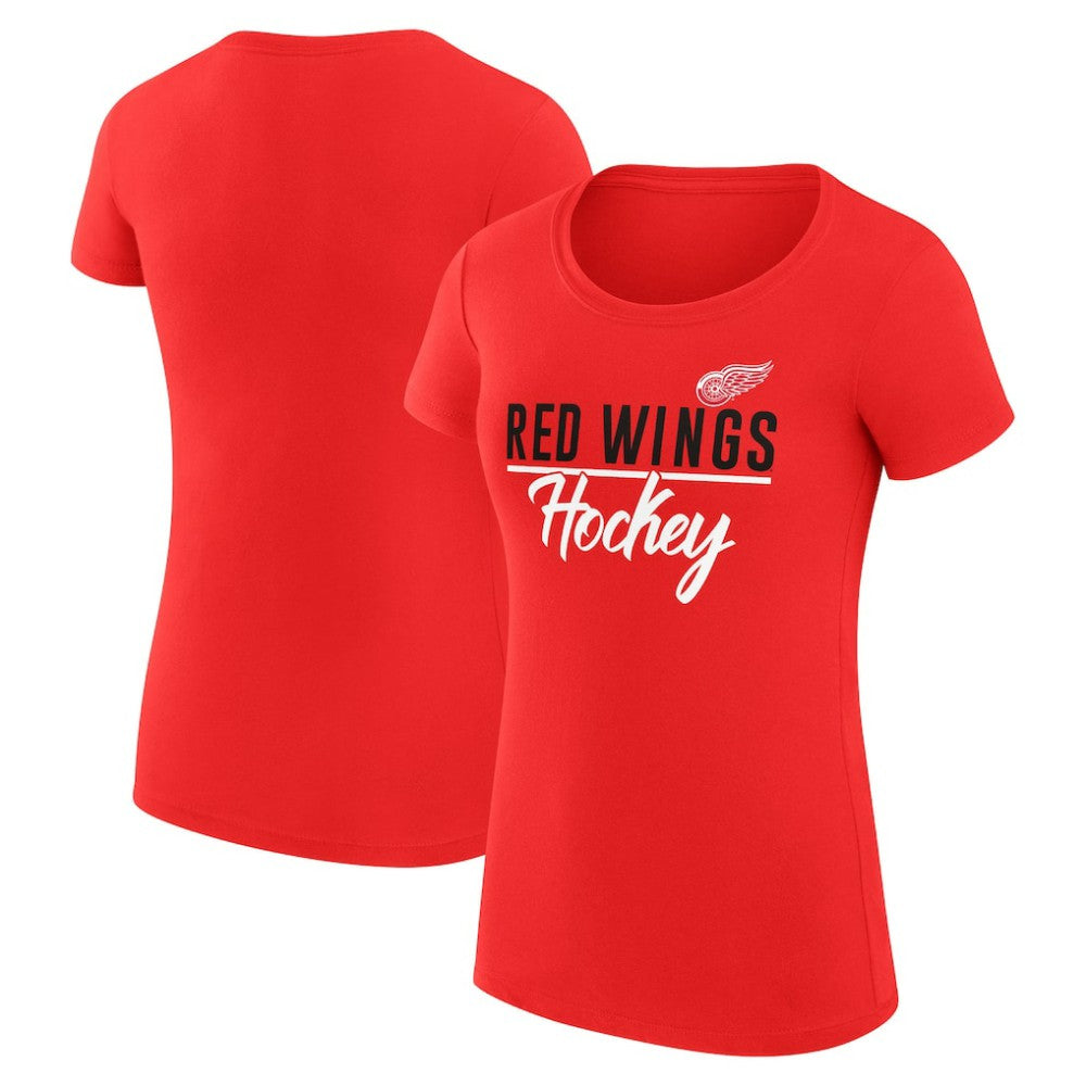 Detroit Red Wings G-III 4Her by Carl Banks Women's Super-Slim Fit Lightweight Team Sport T-Shirt Red