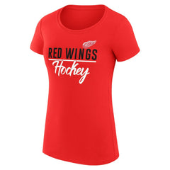 Detroit Red Wings G-III 4Her by Carl Banks Women's Super-Slim Fit Lightweight Team Sport T-Shirt Red