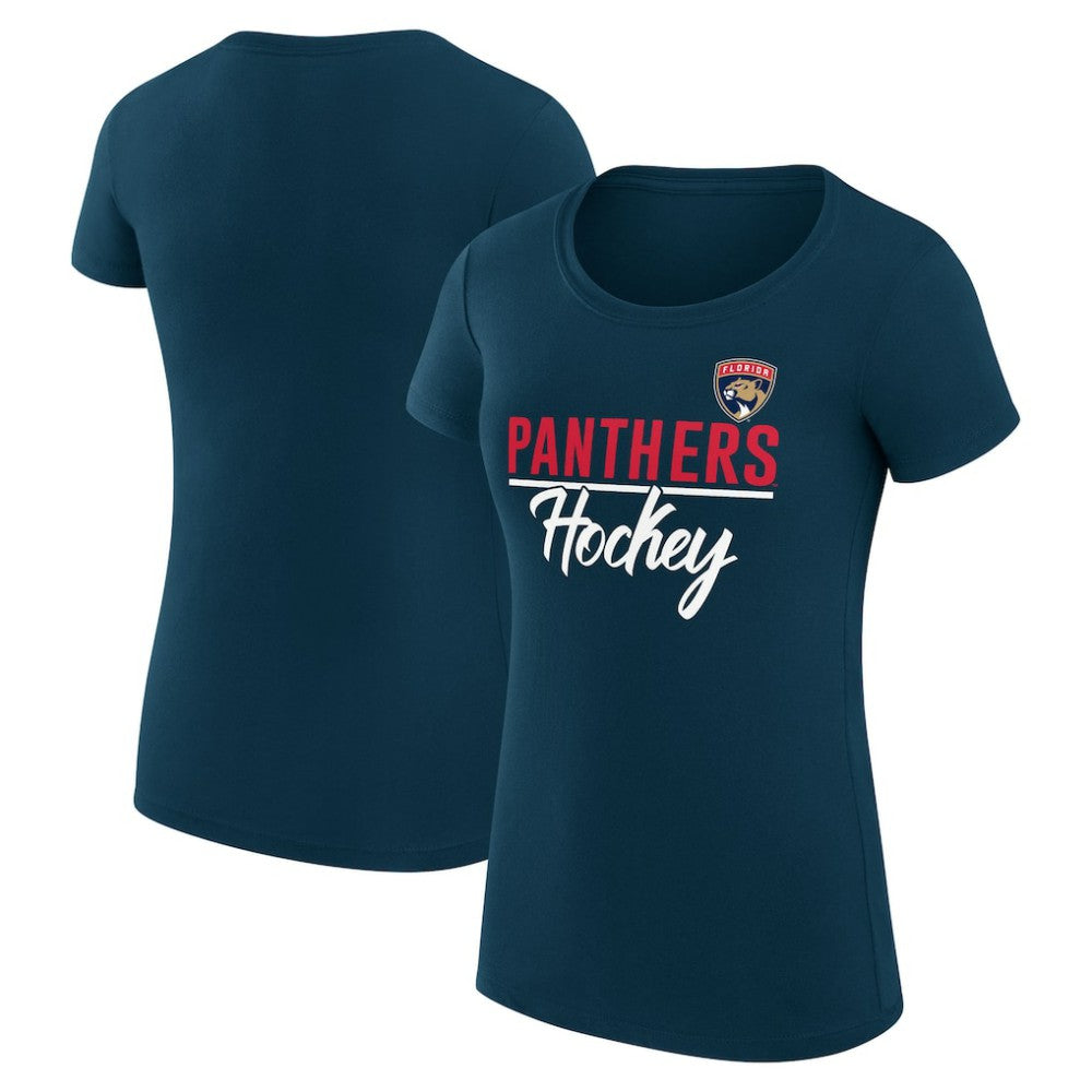 Florida Panthers G-III 4Her by Carl Banks Women's Super-Slim Fit Lightweight Team Sport T-Shirt Navy