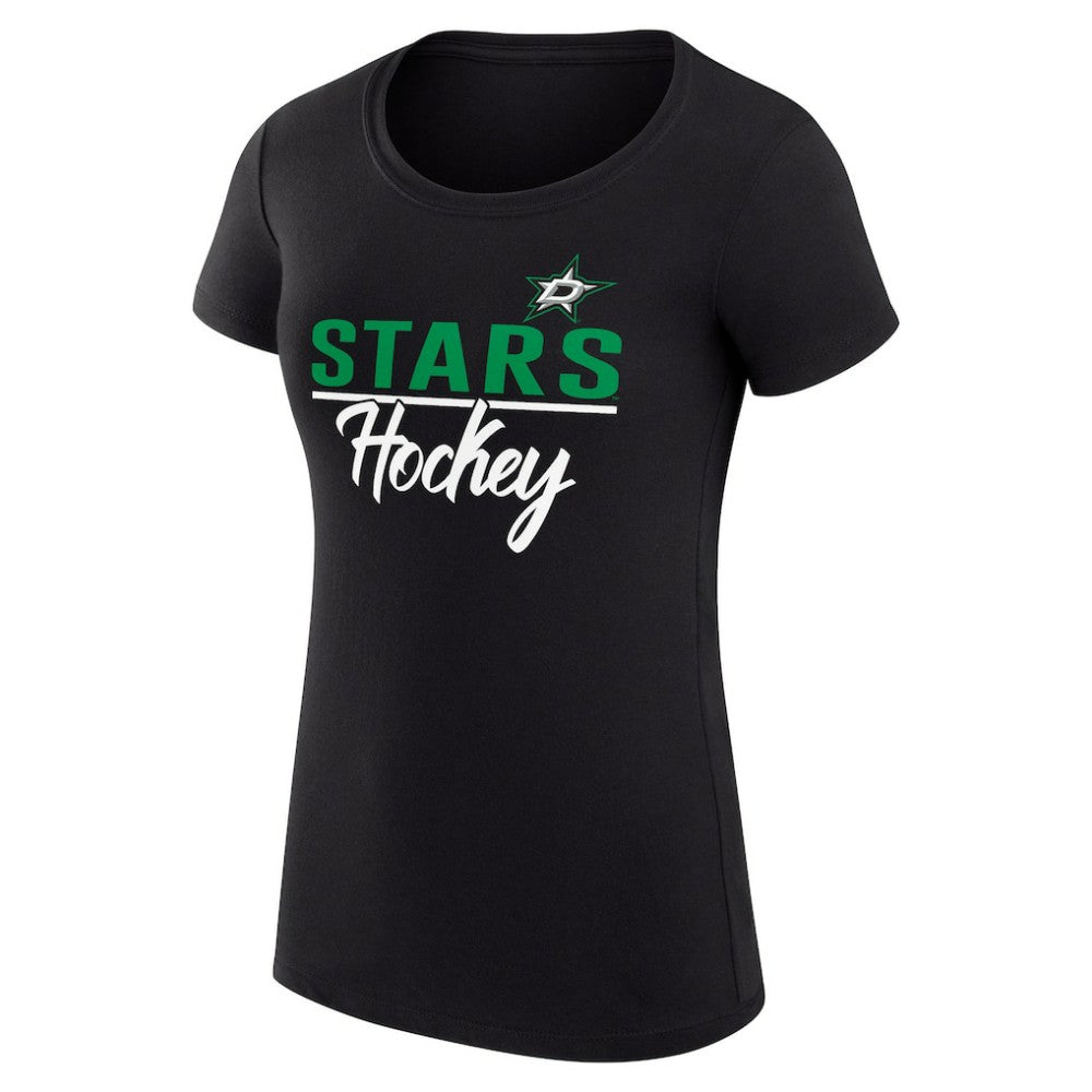 Dallas Stars G-III 4Her by Carl Banks Women's Super-Slim Fit Lightweight Team Sport T-Shirt Black