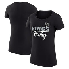 Los Angeles Kings G-III 4Her by Carl Banks Women's Super-Slim Fit Lightweight Team Sport T-Shirt Black