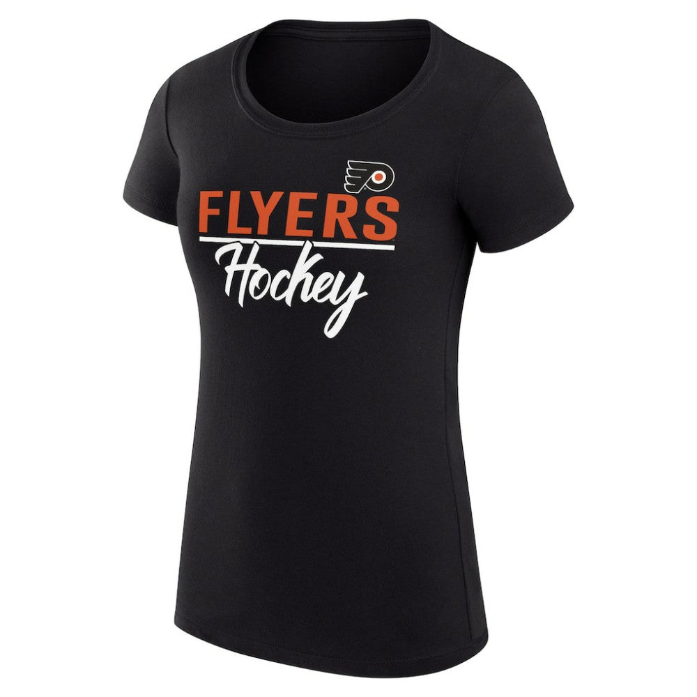 Philadelphia Flyers G-III 4Her by Carl Banks Women's Super-Slim Fit Lightweight Team Sport T-Shirt Black