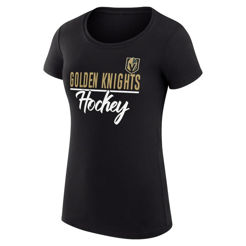 Vegas Golden Knights G-III 4Her by Carl Banks Women's Super-Slim Fit Lightweight Team Sport T-Shirt Black