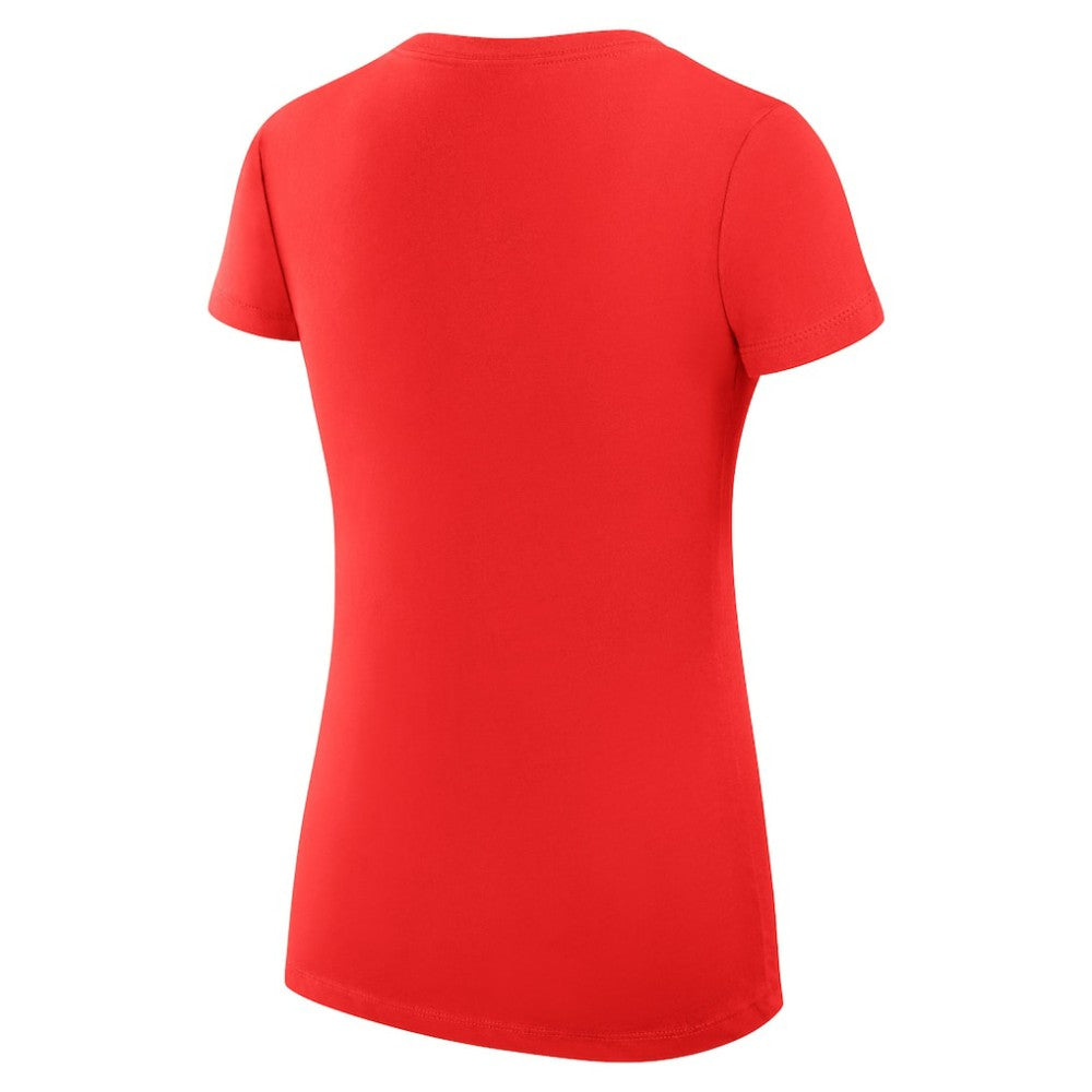 Florida Panthers G-III 4Her by Carl Banks Women's Super-Slim Fit Lightweight Graphic V-Neck T-Shirt Red