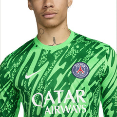 Paris Saint-Germain 2024/25 Goalkeeper Replica Stadium Long Sleeve Jersey - Green | Nike outlet