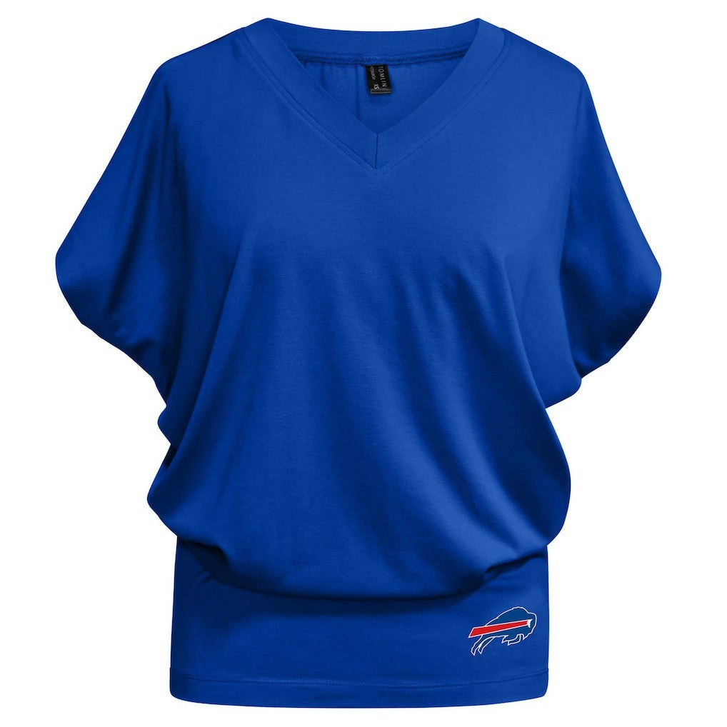 Buffalo Bills Kiya Tomlin Women's Blousy V-Neck T-Shirt - Royal sale