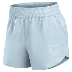 Chicago Cubs Women's Studio Woven Vibe Shorts - Light Blue
