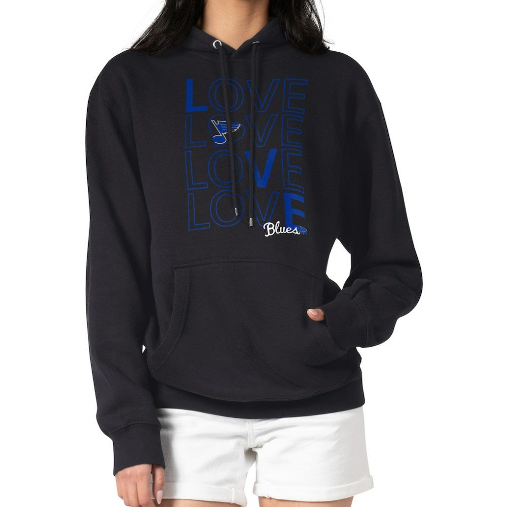St. Louis Blues G-III 4Her by Carl Banks Women's Hockey Love Fleece Pullover Hoodie Black