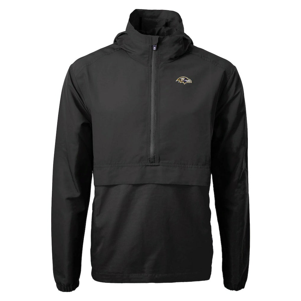 Baltimore Ravens Cutter & Buck Charter Eco Recycled Anorak Half-Zip Jacket - Black online