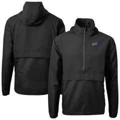 Buffalo Bills Cutter & Buck Charter Eco Recycled Anorak Half-Zip Jacket - Black discount