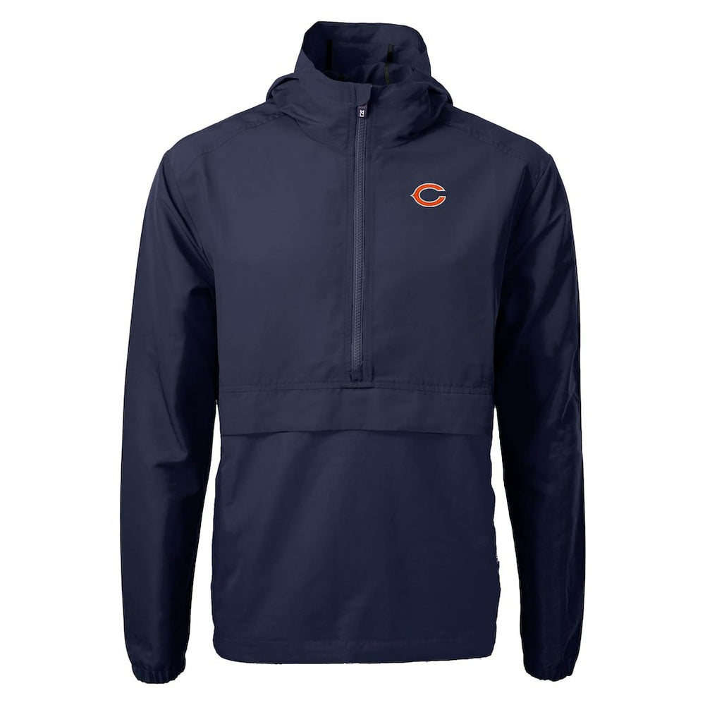 Chicago Bears Cutter & Buck Charter Eco Recycled Anorak Half-Zip Jacket - Navy sale