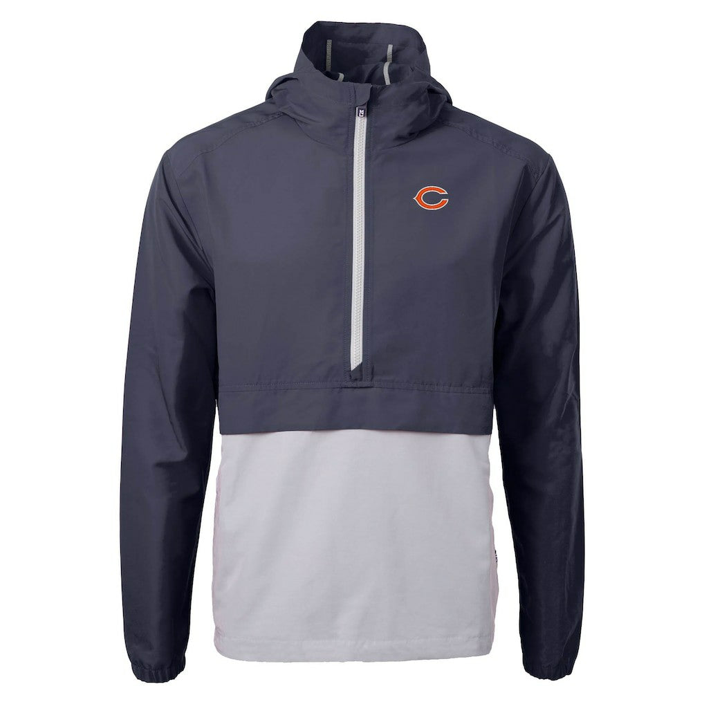 Chicago Bears Cutter & Buck Charter Eco Recycled Anorak Half-Zip Jacket - Blue on sale