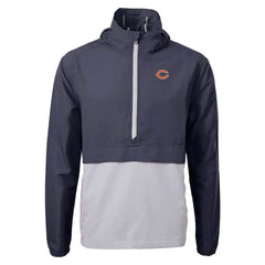 Chicago Bears Cutter & Buck Charter Eco Recycled Anorak Half-Zip Jacket - Blue on sale