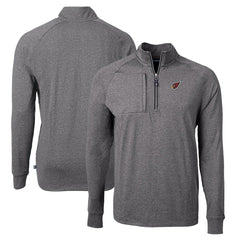 Arizona Cardinals Cutter & Buck Adapt Eco Knit Quarter-Zip Pullover Top - Heather Black sale