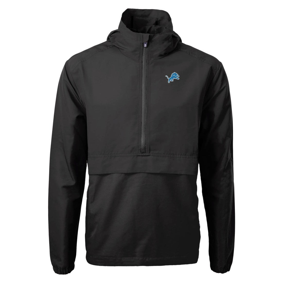 Detroit Lions Cutter & Buck Charter Eco Recycled Anorak Half-Zip Jacket - Black sale