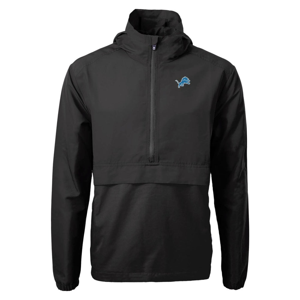 Detroit Lions Cutter & Buck Charter Eco Recycled Anorak Half-Zip Jacket - Black sale