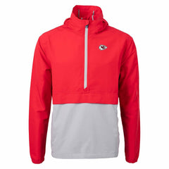 Kansas City Chiefs Cutter & Buck Charter Eco Recycled Anorak Half-Zip Jacket - Red discount