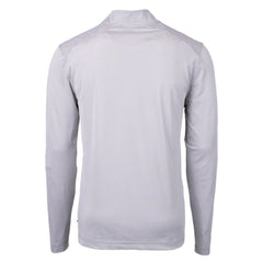 Green Bay Packers Cutter & Buck Virtue Eco Pique Micro Stripe Recycled Quarter-Zip Pullover Top - Gray/White for sale