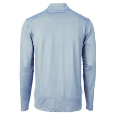 Los Angeles Chargers Cutter & Buck Virtue Eco Pique Micro Stripe Recycled Quarter-Zip Pullover Top - Powder Blue/Navy on sale
