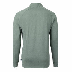 Green Bay Packers Cutter & Buck Adapt Eco Knit Quarter-Zip Pullover Top - Heather Green cheap