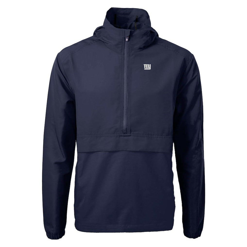 New York Giants Cutter & Buck Charter Eco Recycled Anorak Half-Zip Jacket - Blue online