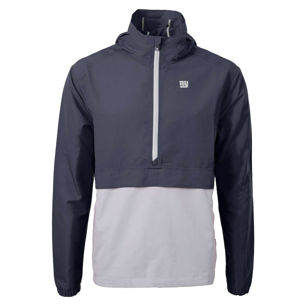New York Giants Cutter & Buck Charter Eco Recycled Anorak Half-Zip Jacket - Blue outlet