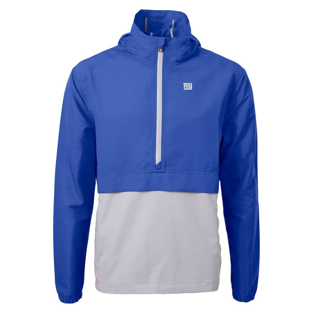 New York Giants Cutter & Buck Charter Eco Recycled Anorak Half-Zip Jacket - Blue discount