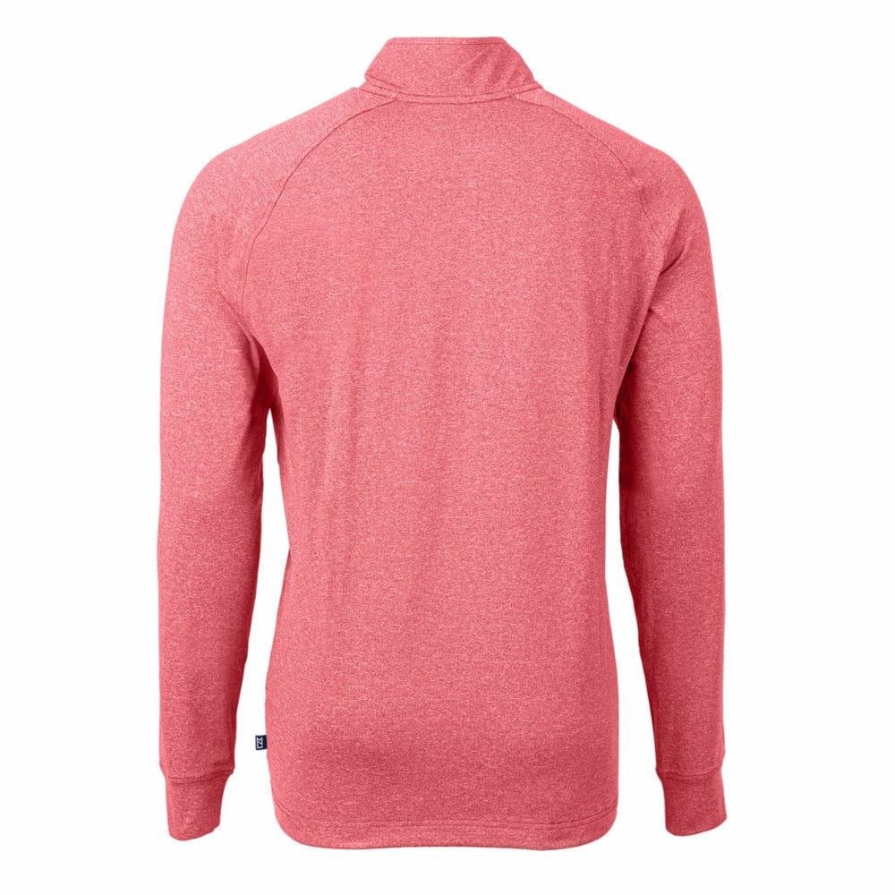 Houston Texans Cutter & Buck Adapt Eco Knit Quarter-Zip Pullover Top - Heather Red online