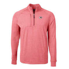 Kansas City Chiefs Cutter & Buck Adapt Eco Knit Quarter-Zip Pullover Top - Heather Red online