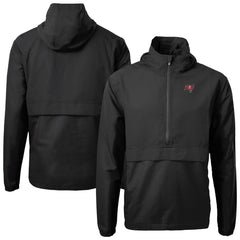 Tampa Bay Buccaneers Cutter & Buck Charter Eco Recycled Anorak Half-Zip Jacket - Black online