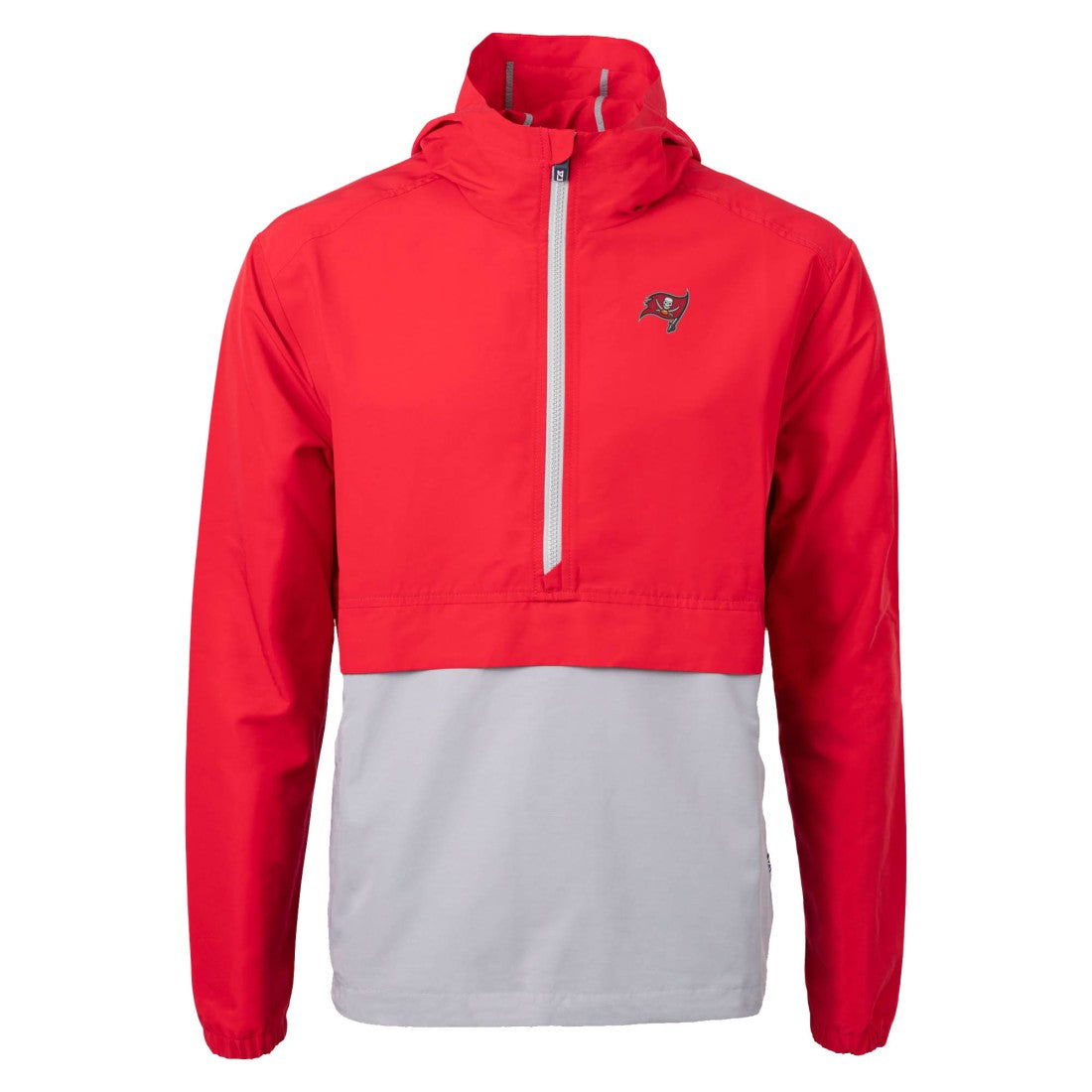 Tampa Bay Buccaneers Cutter & Buck Charter Eco Recycled Anorak Half-Zip Jacket - Red on sale
