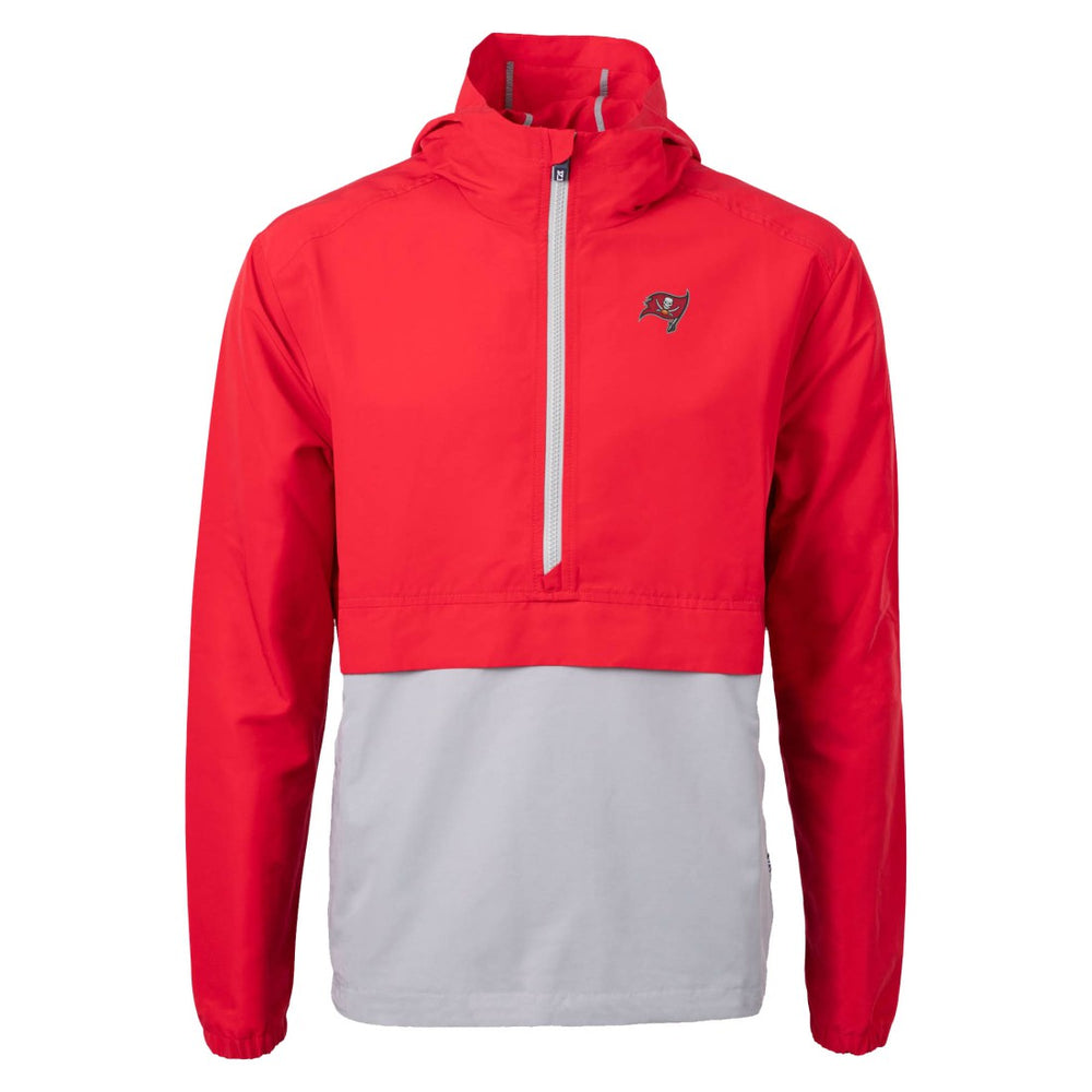 Tampa Bay Buccaneers Cutter & Buck Charter Eco Recycled Anorak Half-Zip Jacket - Red on sale