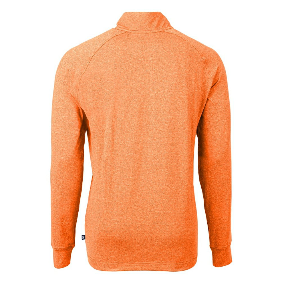 Miami Dolphins Cutter & Buck Adapt Eco Knit Quarter-Zip Pullover Top - Heather Orange online