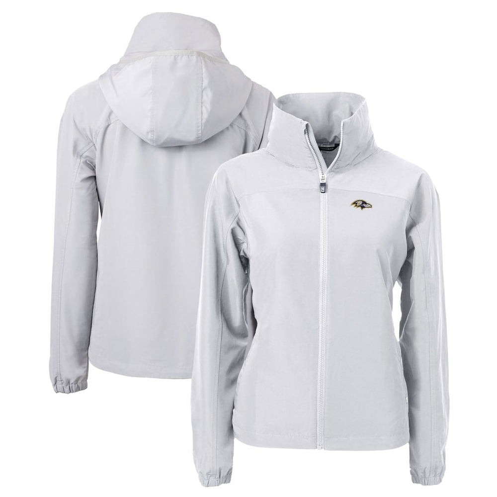 Baltimore Ravens Cutter & Buck Women's Charter Eco Recycled Full-Zip Jacket - Gray online