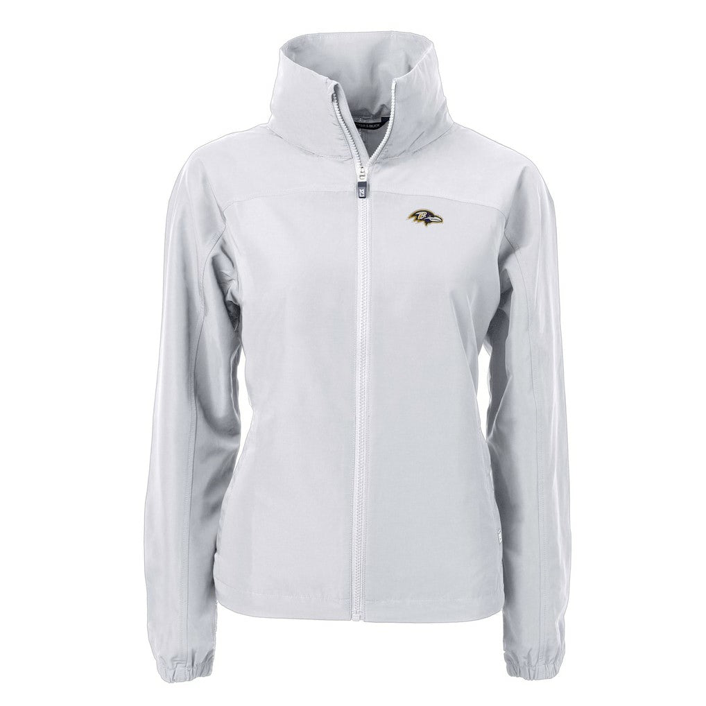 Baltimore Ravens Cutter & Buck Women's Charter Eco Recycled Full-Zip Jacket - Gray online