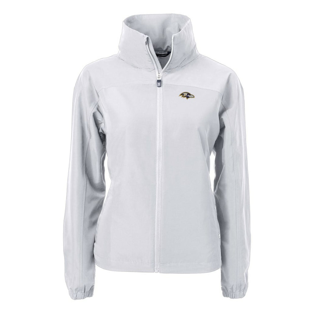 Baltimore Ravens Cutter & Buck Women's Charter Eco Recycled Full-Zip Jacket - Gray online