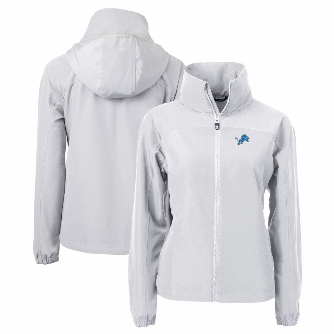 Detroit Lions Cutter & Buck Women's Charter Eco Recycled Full-Zip Jacket - Gray outlet
