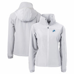 Detroit Lions Cutter & Buck Women's Charter Eco Recycled Full-Zip Jacket - Gray outlet