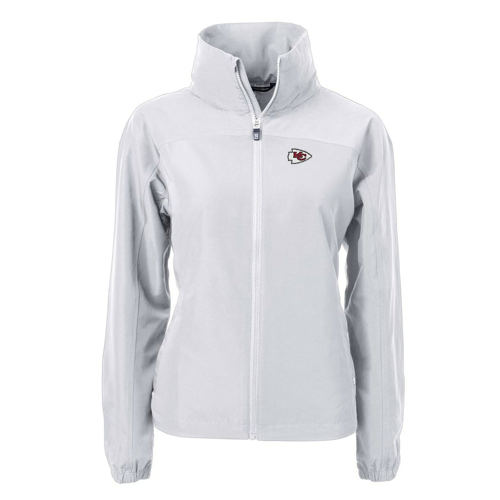 Kansas City Chiefs Cutter & Buck Women's Charter Eco Recycled Full-Zip Jacket - Gray sale