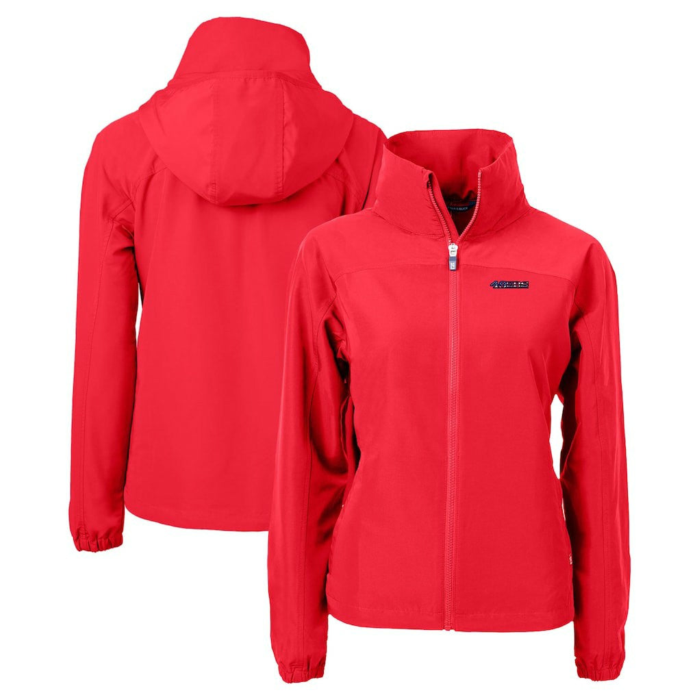 San Francisco 49ers Cutter & Buck Women's Charter Eco Recycled Full-Zip Jacket - Red cheap